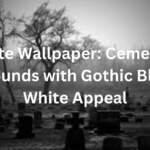 White Wallpaper: Cemetery Backgrounds with Gothic Black and White Appeal