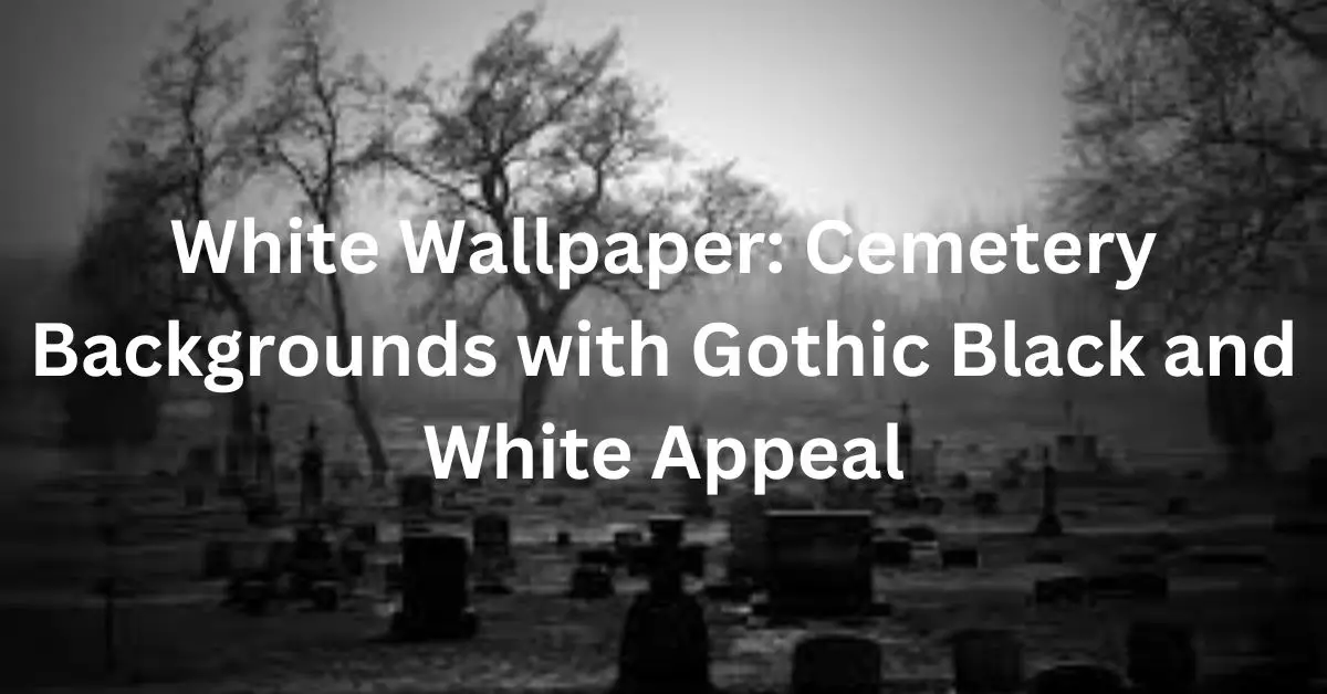 White Wallpaper: Cemetery Backgrounds with Gothic Black and White Appeal